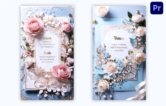 Best 3D Floral Wedding Invitation Instagram Story